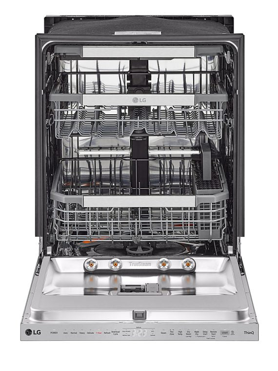 2026 Nuevo lavavajillas empotrable inteligente de 24 pulgadas con control superior, cuba de acero inoxidable, tercera rejilla, QuadWash Pro y nivel de ruido de 42 dBA en acero inoxidable