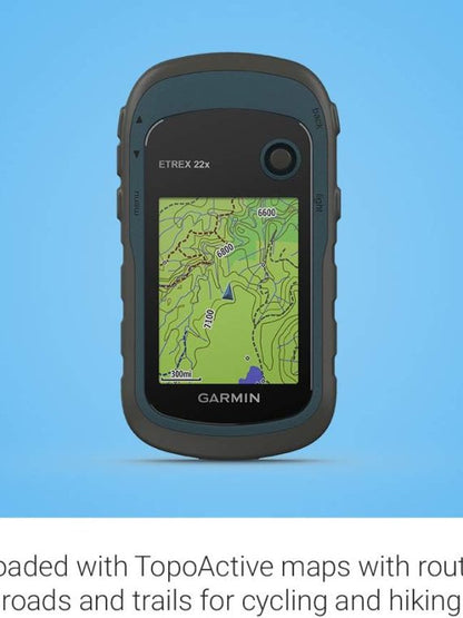 2026 Nuevo Garmin 010-02256-00 eTrex 22x navegador GPS portátil resistente color negro/azul marino
