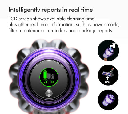 2026 Dyson V11 Extra Aspiradora Escoba Inalámbrica – Hasta 60 minutos de autonomía – Acabado Níquel y Rojo