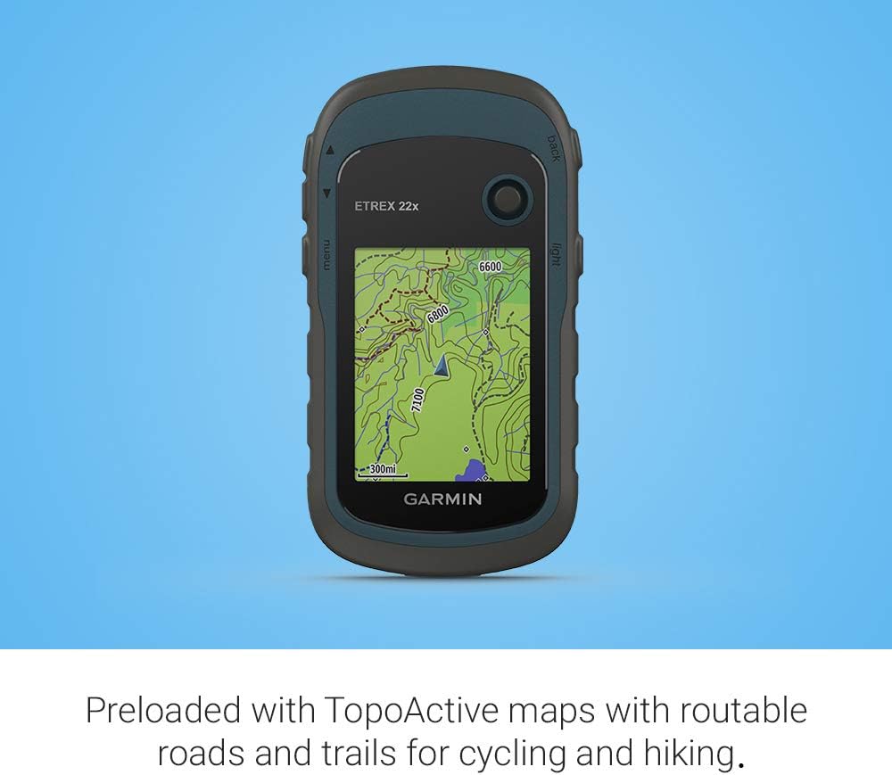 2026 Nuevo Garmin 010-02256-00 eTrex 22x navegador GPS portátil resistente color negro/azul marino