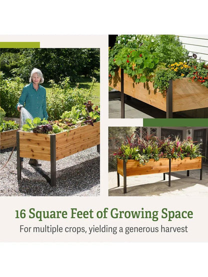 2026 Nuevo Elevated Cedar Planter Box 2 x 8