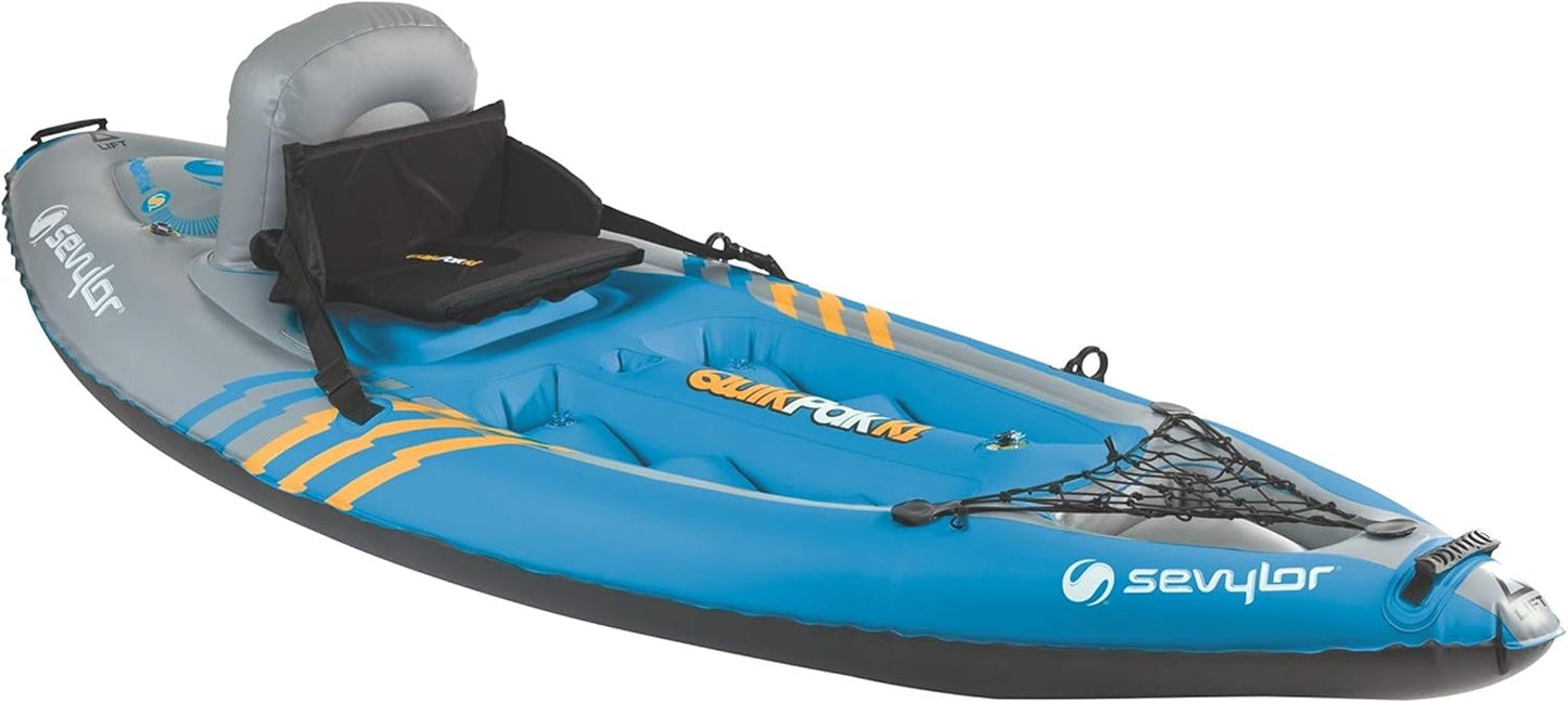 2026 Nuevo Sevylor QuickPak K1 kayak inflable para 1 persona sistema mochila con armado rápido