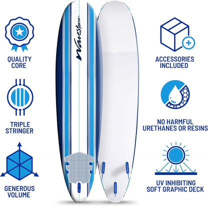 2026 Nuevo Wavestorm 8ft Classic longboard de surf