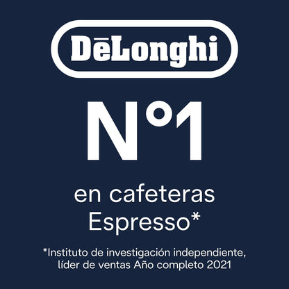 2026 De'Longhi Rivelia EXAM440.55.G, Cafetera Superautomática con LatteCrema Hot, Espumador de Leche Automático, Tamaño Compacto, 16 Recetas, Pantalla Táctil a Color, Gris