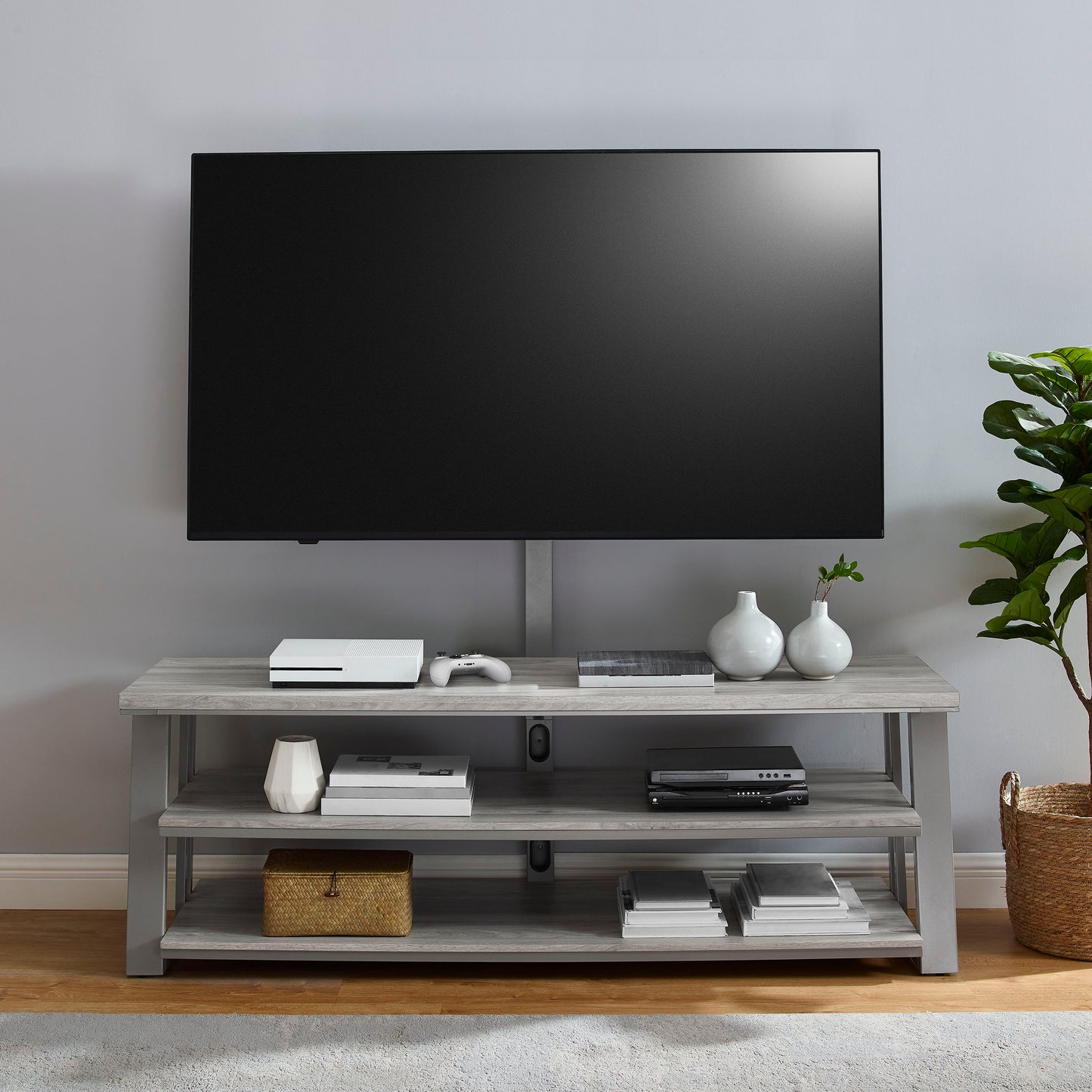 2026 Nuevo soporte para TV Insignia para pantallas planas de hasta 75 pulgadas color gris