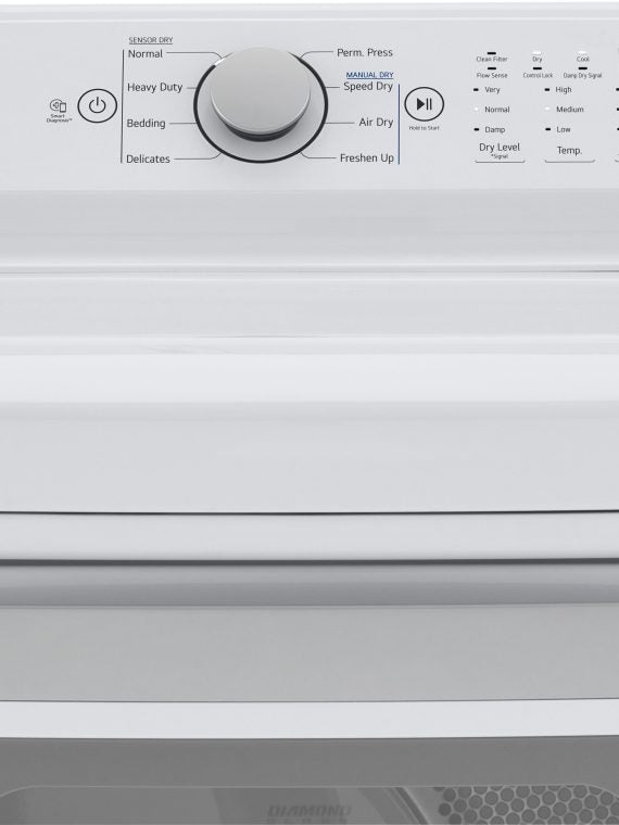 2026 Nuevo secador de gas LG 7.3 cu. ft. con secado por sensor, color blanco