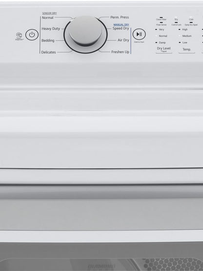 2026 Nuevo secador de gas LG 7.3 cu. ft. con secado por sensor, color blanco
