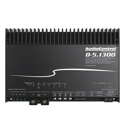2026 Nuevo AudioControl D-5.1300, Amplificador clase D Matrix DSP de 5 canales para coche con DSP