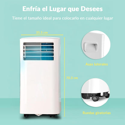 2026 COMFEE Pingüino Aire Acondicionado Portátil 8000 BTU / 2000 Frigorías – Climatizador sin unidad exterior – Enfriador Silencioso Bajo Consumo con Kit de Ventana | 3x1 Refrigera, Ventila y Deshumidifica
